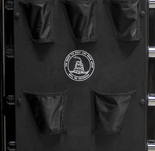 Tactical storage on the back of the door