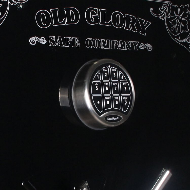 Old Glory gun safe advanced electronic keypad lock with mechanical override